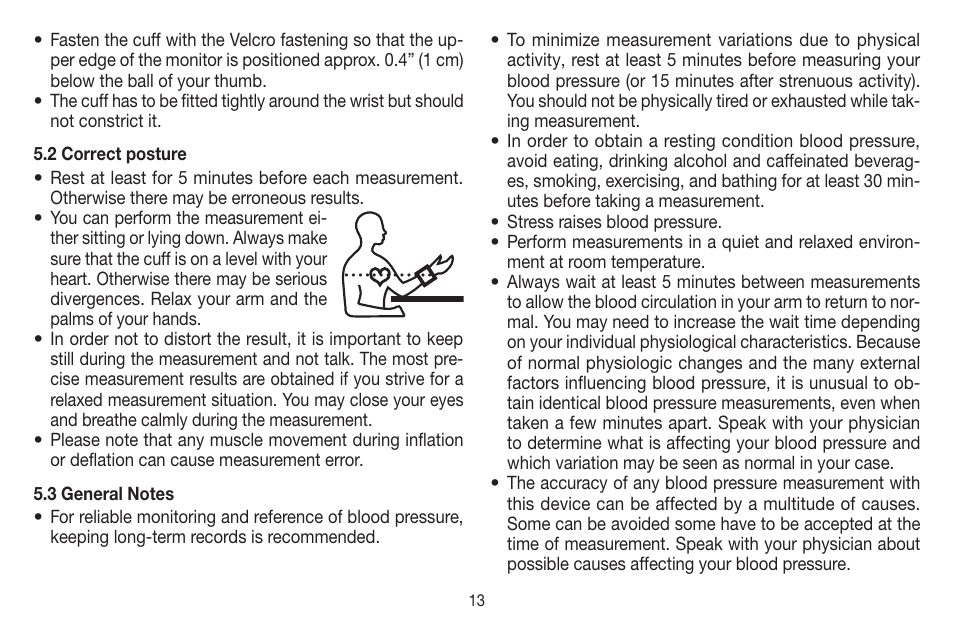 Beurer BC 44 User Manual | Page 13 / 44