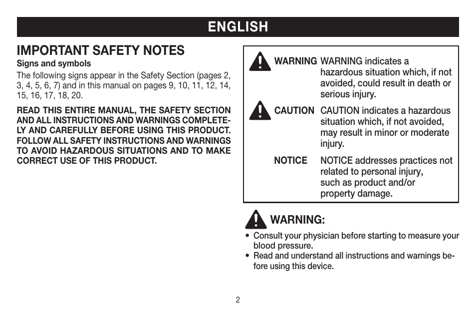 English | Beurer BC 44 User Manual | Page 2 / 44
