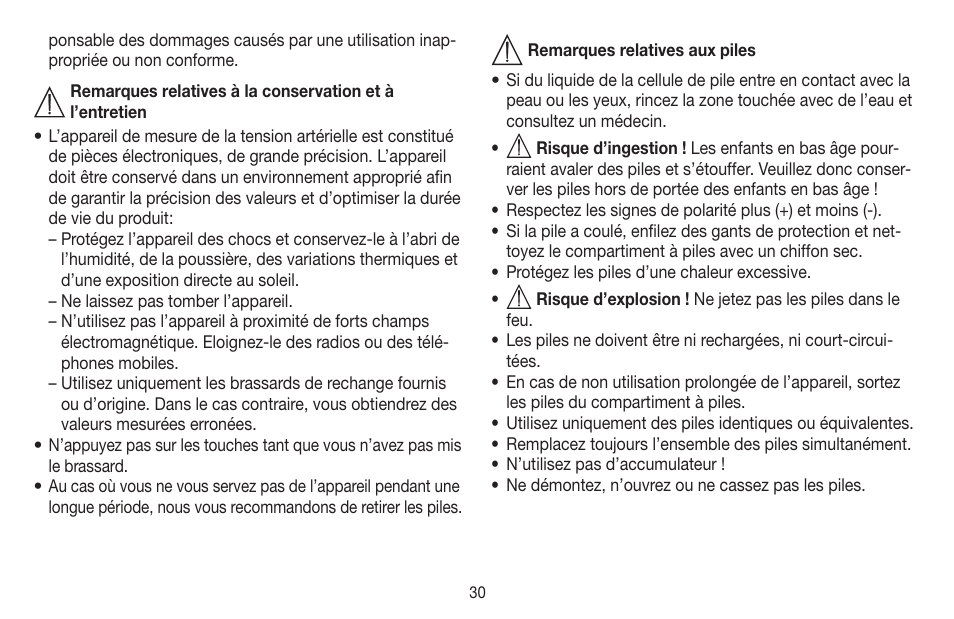 Beurer BC 58 User Manual | Page 30 / 108