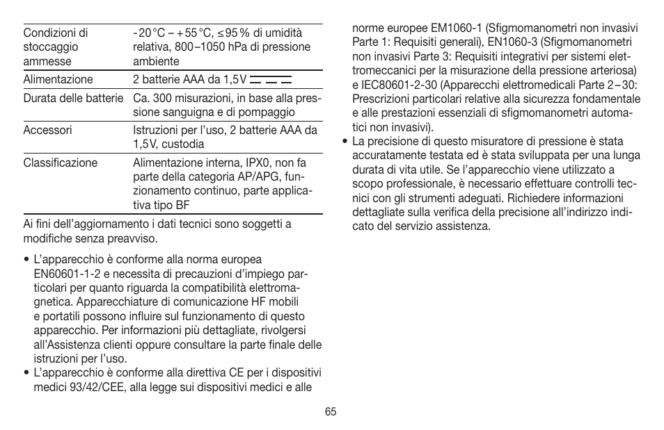 Beurer BC 58 User Manual | Page 65 / 108