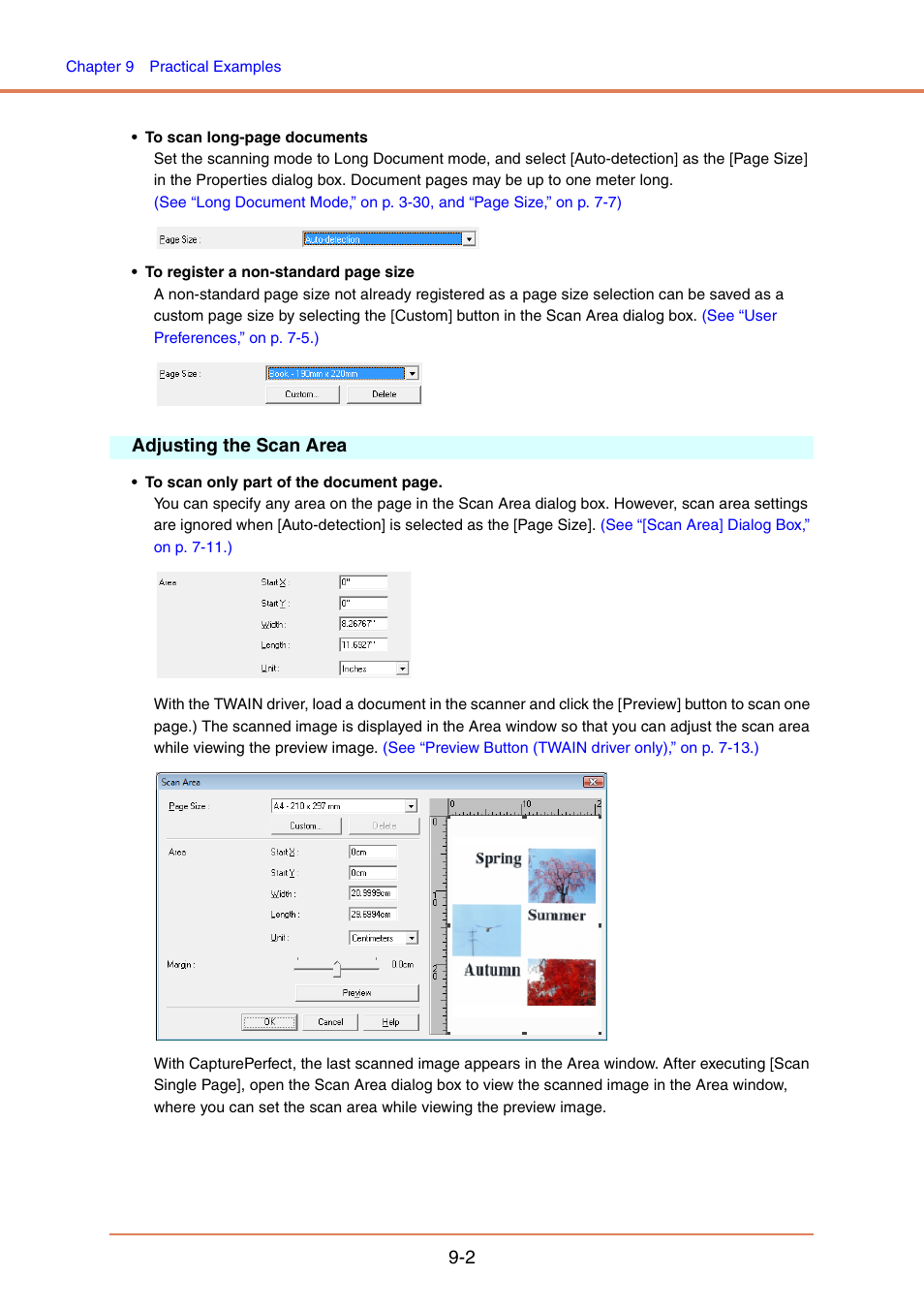 Adjusting the scan area, Adjusting the scan area -2 | Canon IMAGE FORMULA DR-6010C User Manual | Page 136 / 142