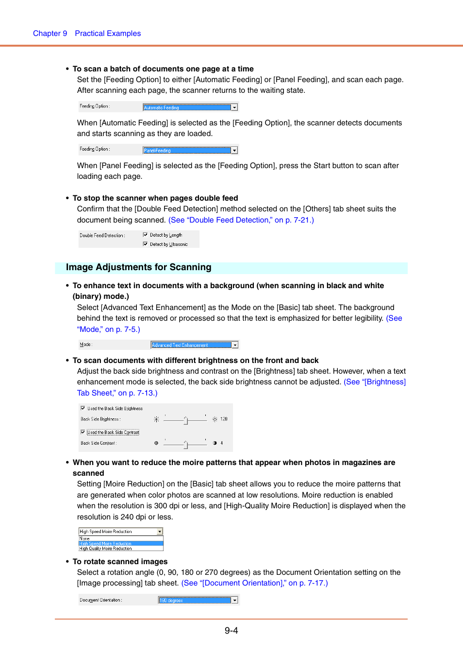 Image adjustments for scanning, Image adjustments for scanning -4 | Canon IMAGE FORMULA DR-6010C User Manual | Page 138 / 142