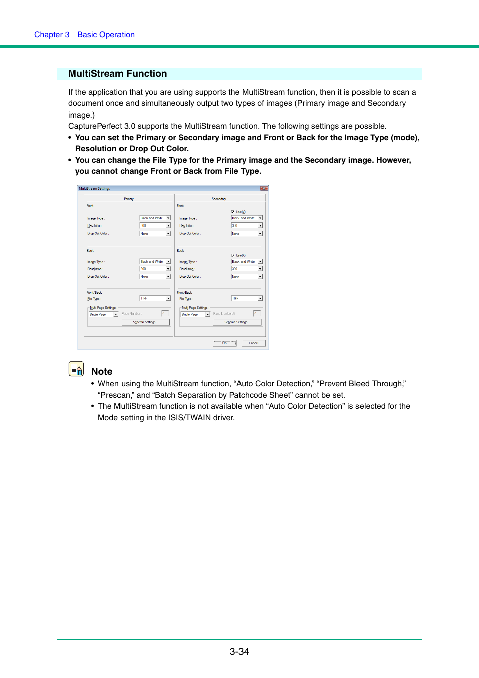 Multistream function, Multistream function -34, See “multistream | Function,” on p. 3-34.) | Canon IMAGE FORMULA DR-6010C User Manual | Page 64 / 142