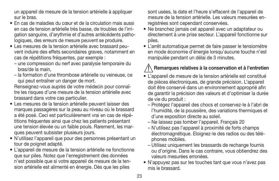 Beurer BC 60 User Manual | Page 23 / 84