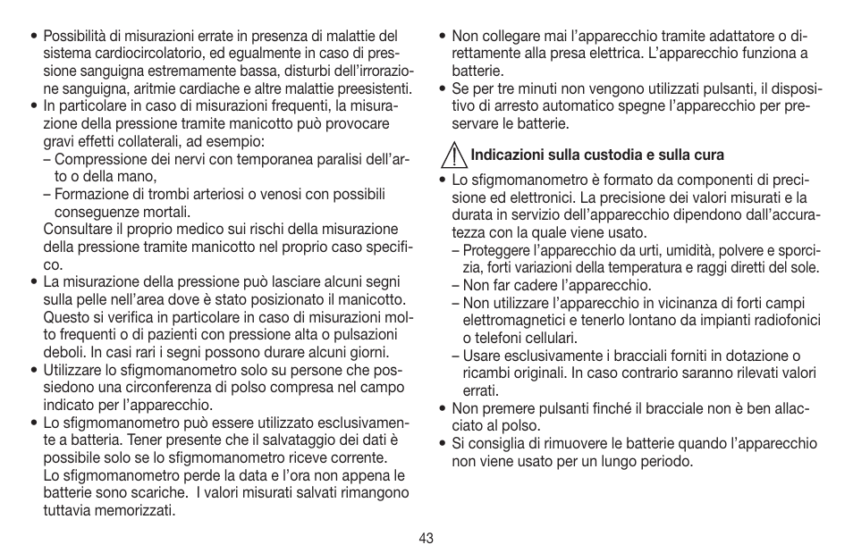 Beurer BC 60 User Manual | Page 43 / 84