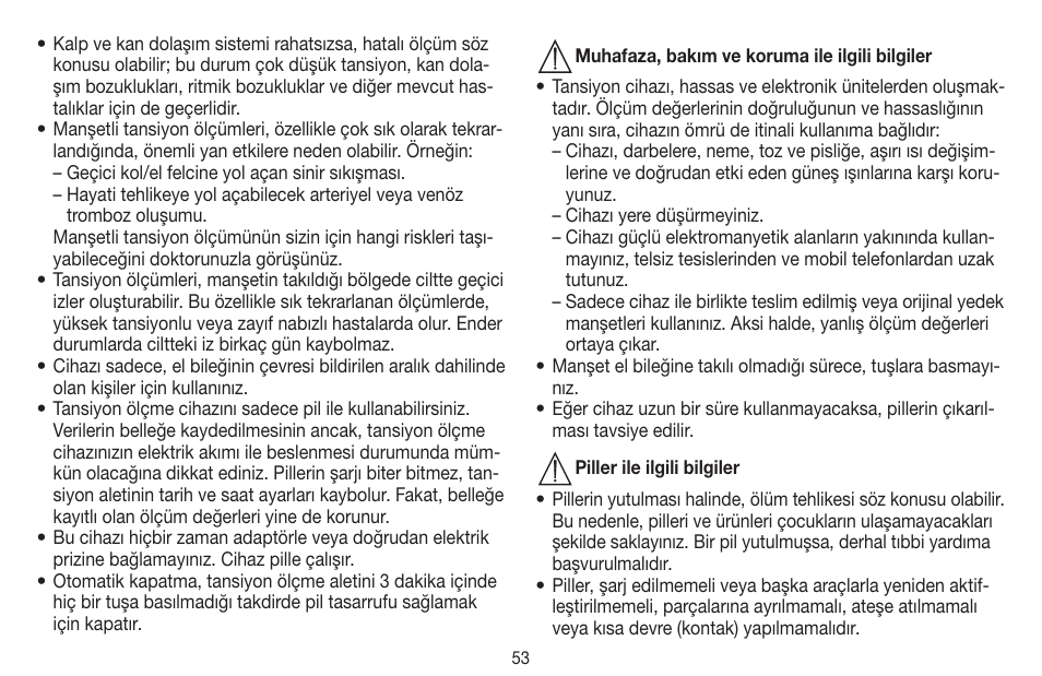 Beurer BC 60 User Manual | Page 53 / 84