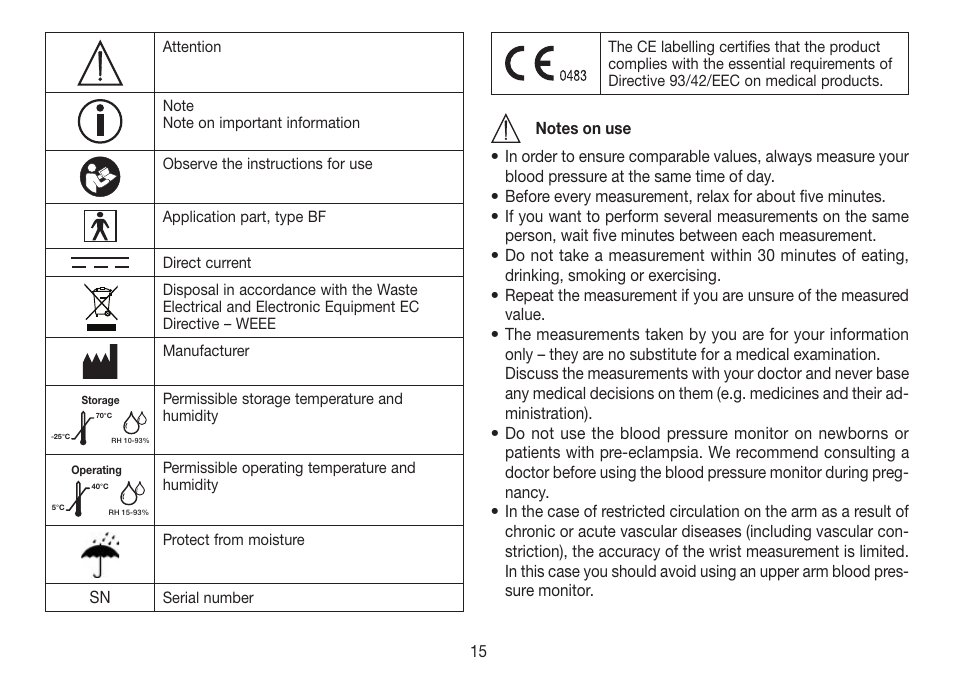 Beurer BC 80 User Manual | Page 15 / 100