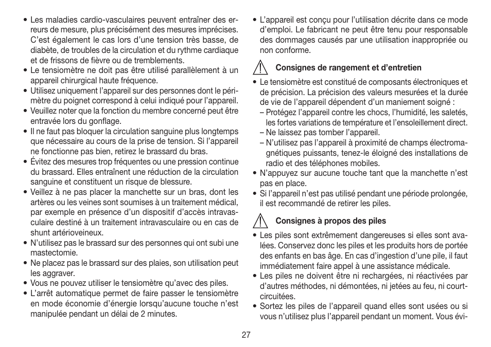 Beurer BC 80 User Manual | Page 27 / 100