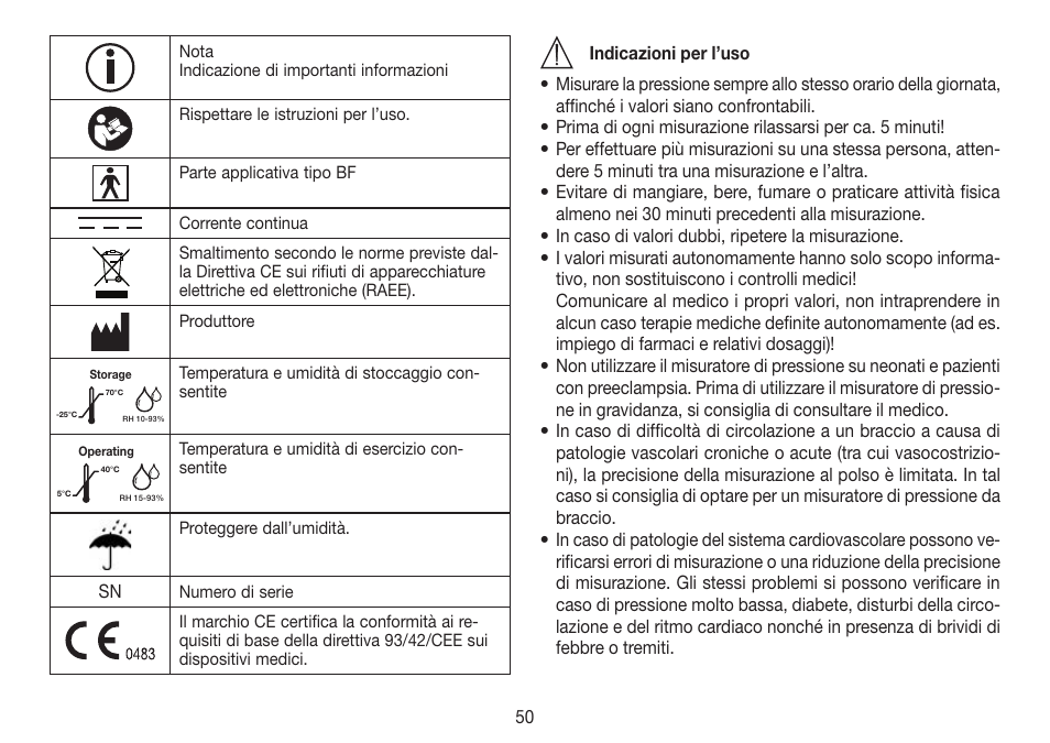 Beurer BC 80 User Manual | Page 50 / 100