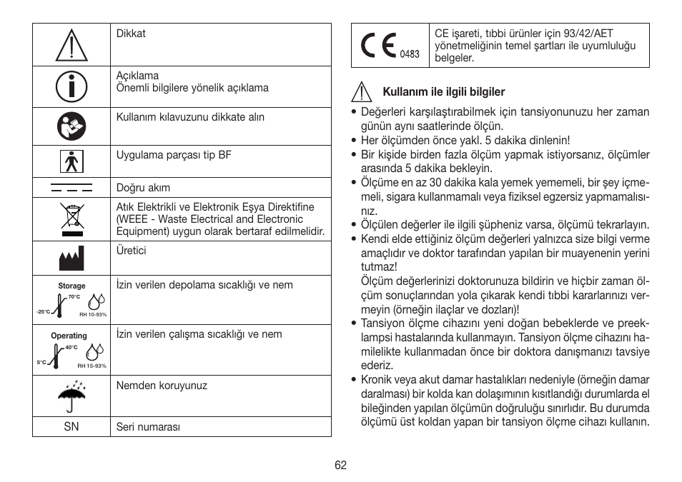 Beurer BC 80 User Manual | Page 62 / 100