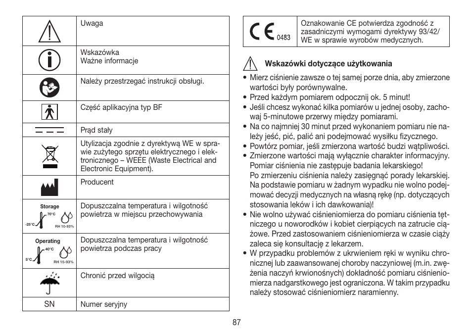 Beurer BC 80 User Manual | Page 87 / 100