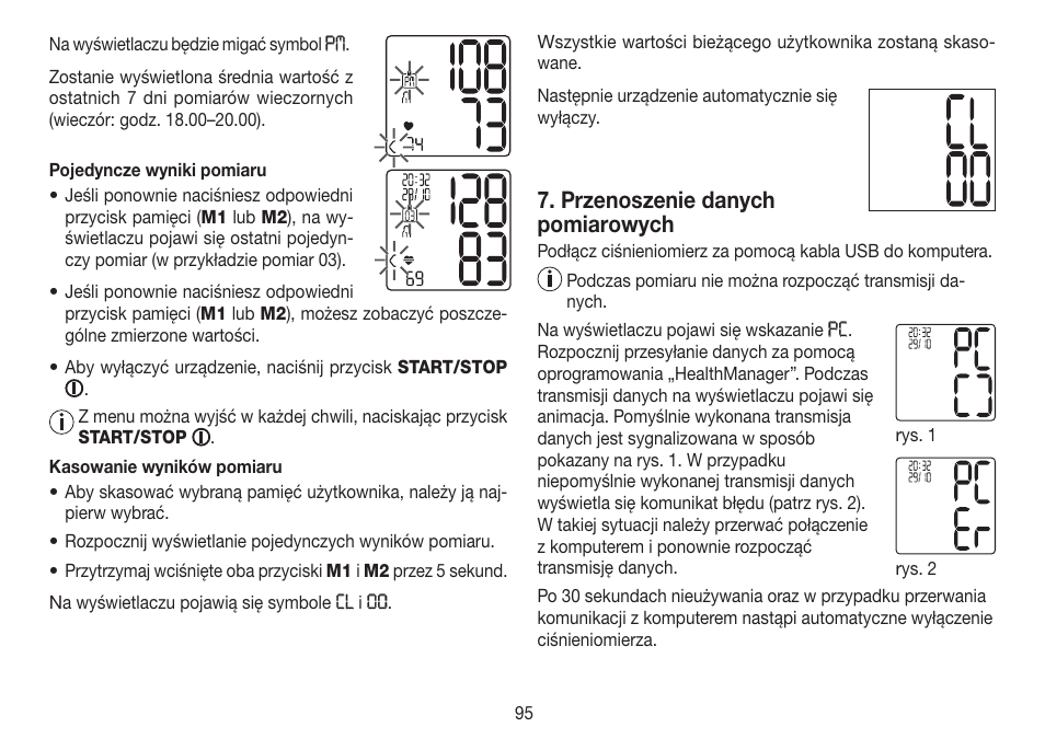 Przenoszenie danych pomiarowych | Beurer BC 80 User Manual | Page 95 / 100