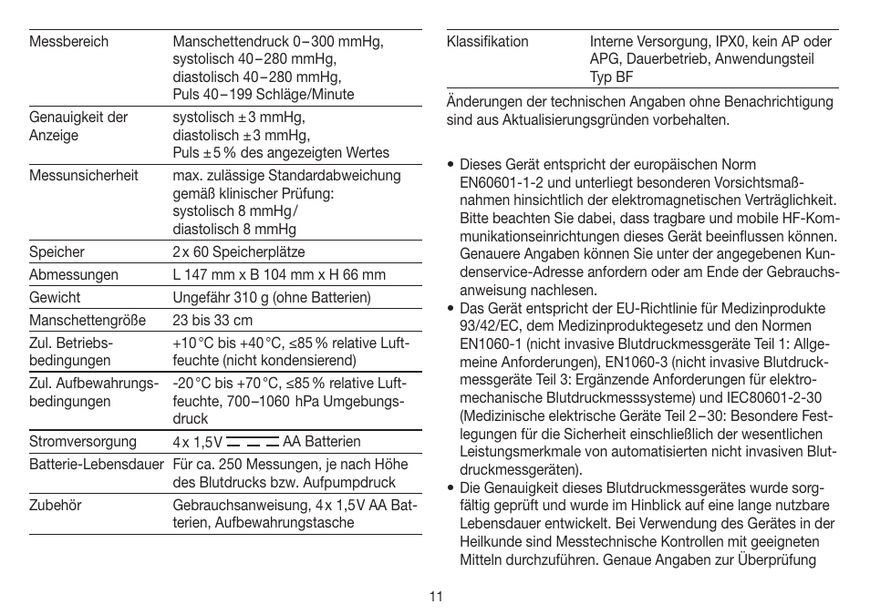 Beurer BM 19 User Manual | Page 11 / 92