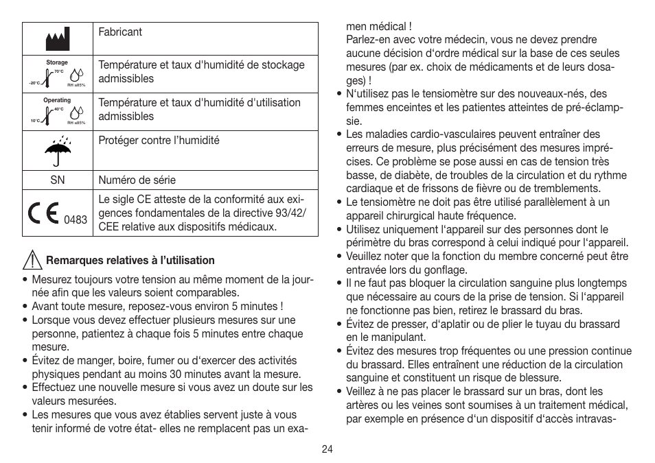 Beurer BM 19 User Manual | Page 24 / 92
