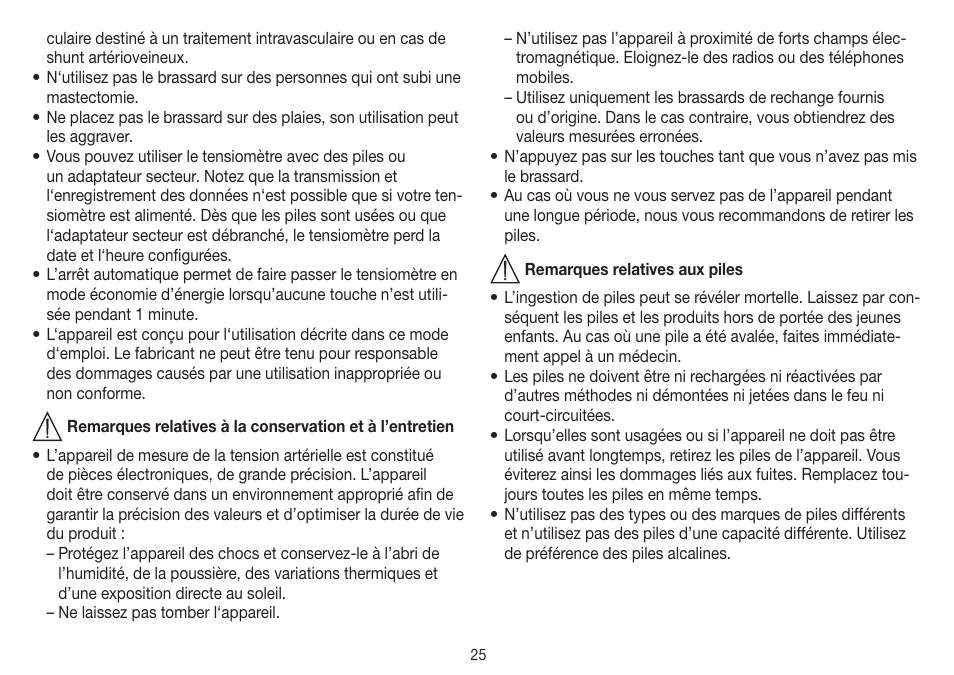 Beurer BM 19 User Manual | Page 25 / 92
