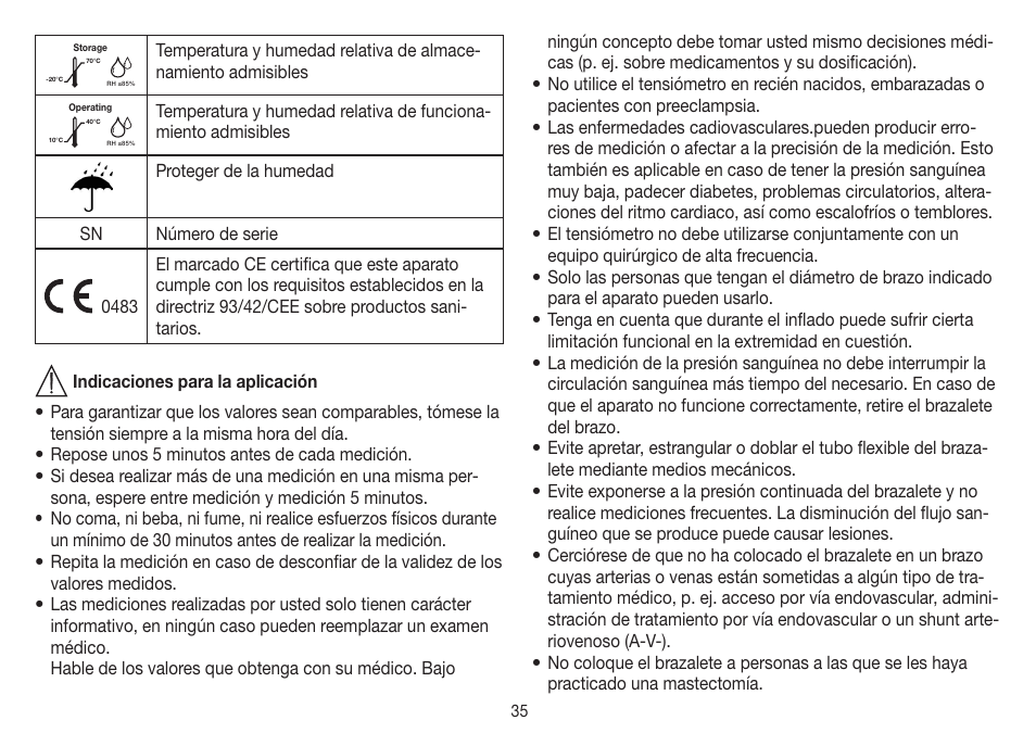 Beurer BM 19 User Manual | Page 35 / 92