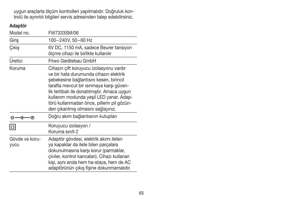 Beurer BM 19 User Manual | Page 65 / 92
