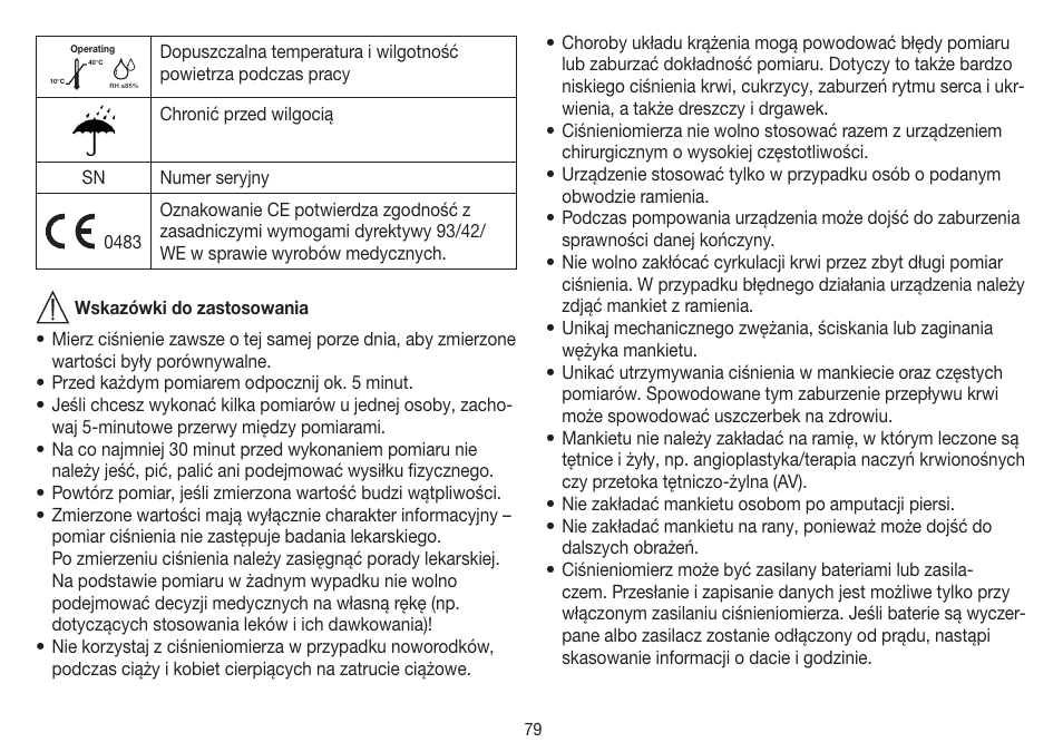 Beurer BM 19 User Manual | Page 79 / 92