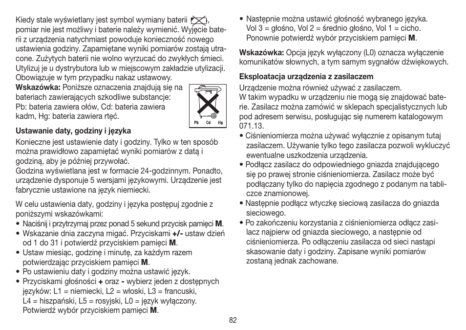 Beurer BM 19 User Manual | Page 82 / 92