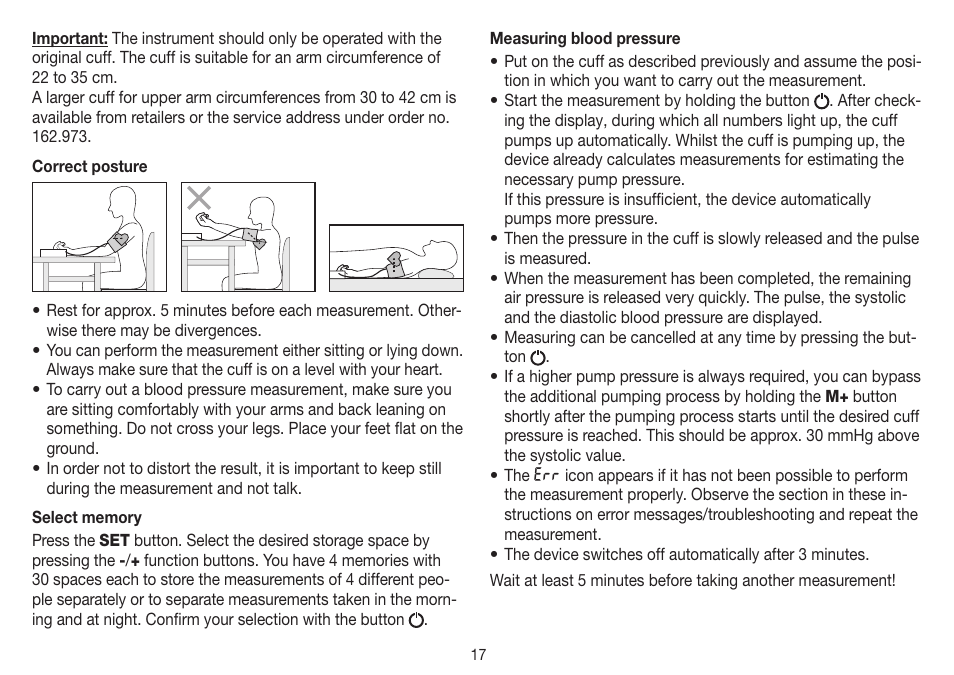 Beurer BM 26 User Manual | Page 17 / 80