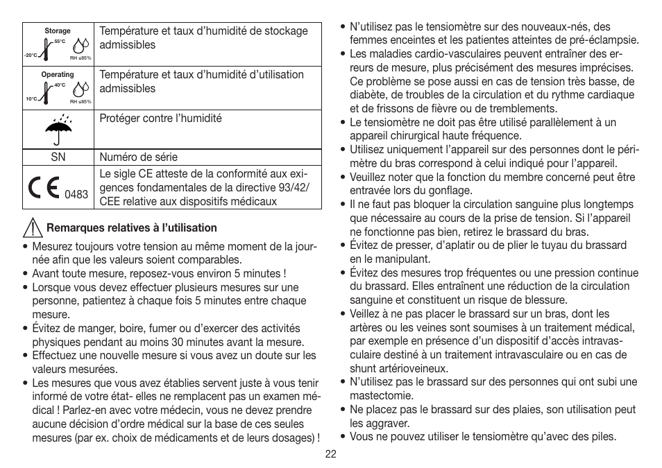 Beurer BM 26 User Manual | Page 22 / 80