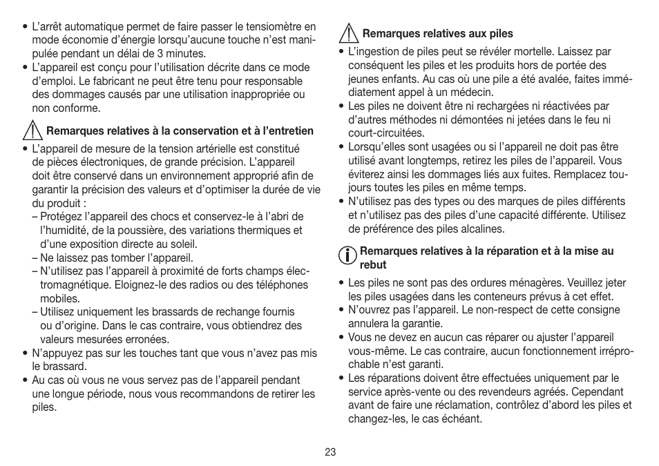 Beurer BM 26 User Manual | Page 23 / 80