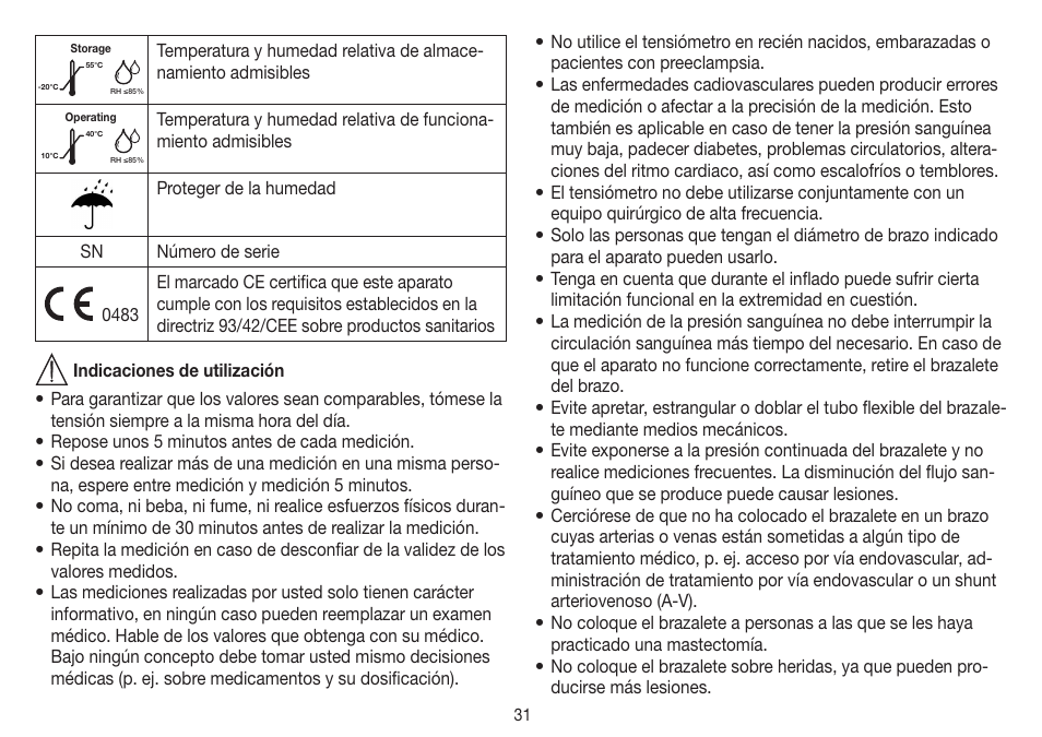 Beurer BM 26 User Manual | Page 31 / 80