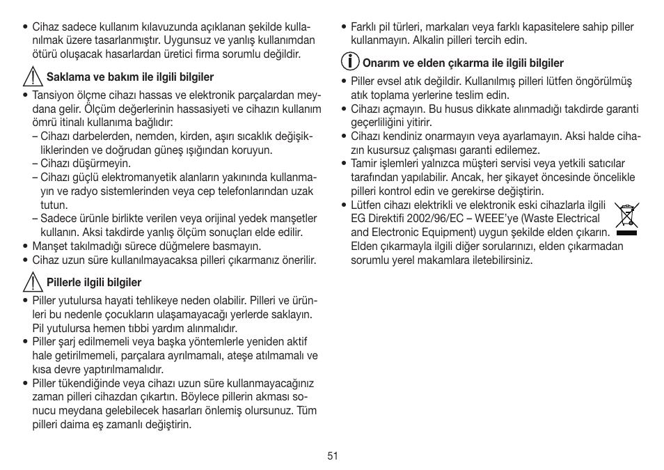 Beurer BM 26 User Manual | Page 51 / 80