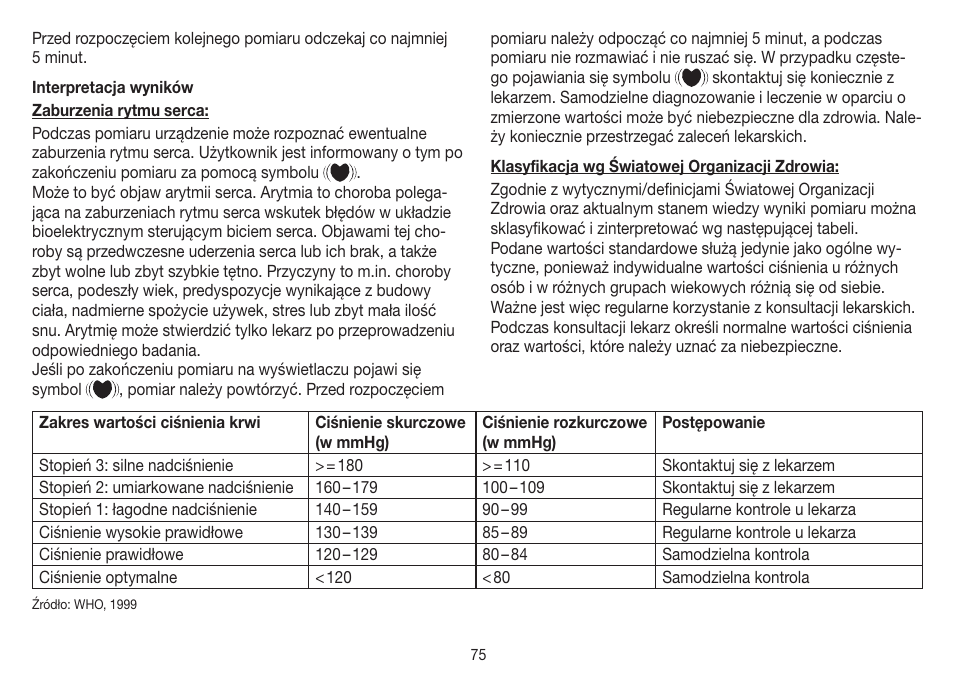 Beurer BM 26 User Manual | Page 75 / 80
