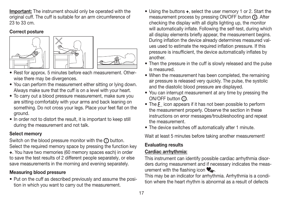 Beurer BM 35 User Manual | Page 17 / 80