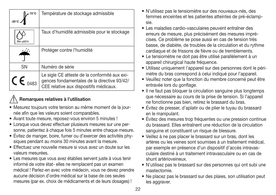 Beurer BM 35 User Manual | Page 22 / 80