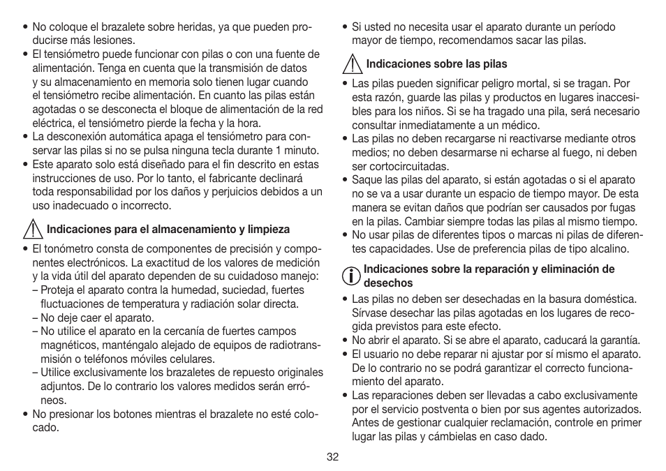 Beurer BM 35 User Manual | Page 32 / 80