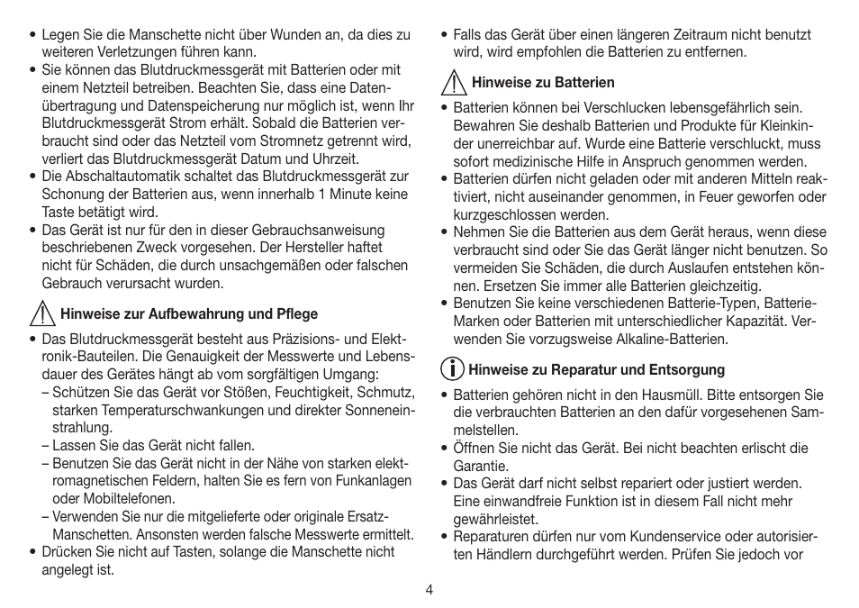 Beurer BM 35 User Manual | Page 4 / 80