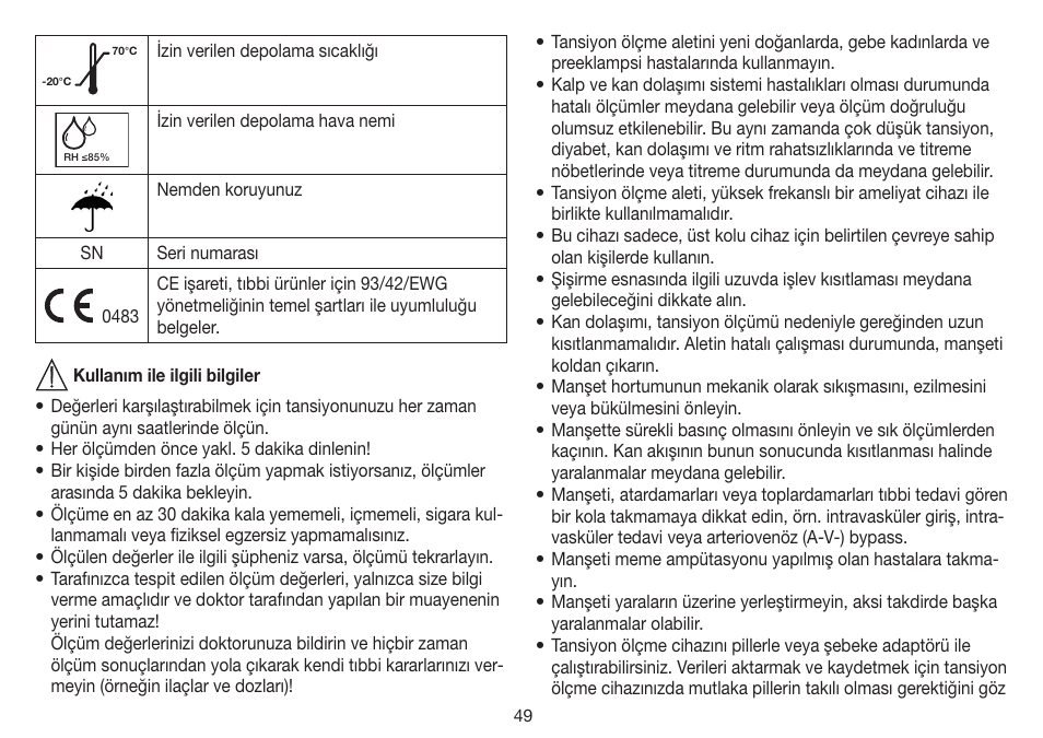 Beurer BM 35 User Manual | Page 49 / 80