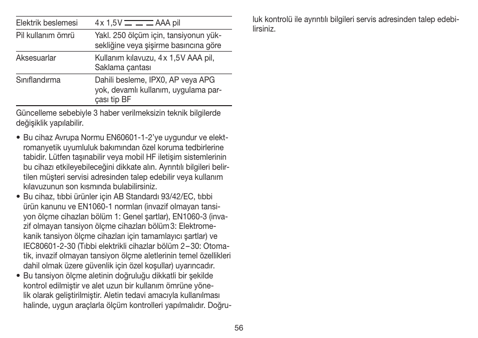 Beurer BM 35 User Manual | Page 56 / 80