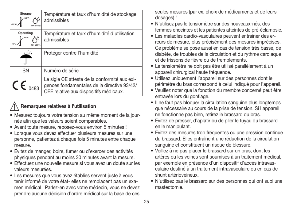 Beurer BM 40 User Manual | Page 25 / 92