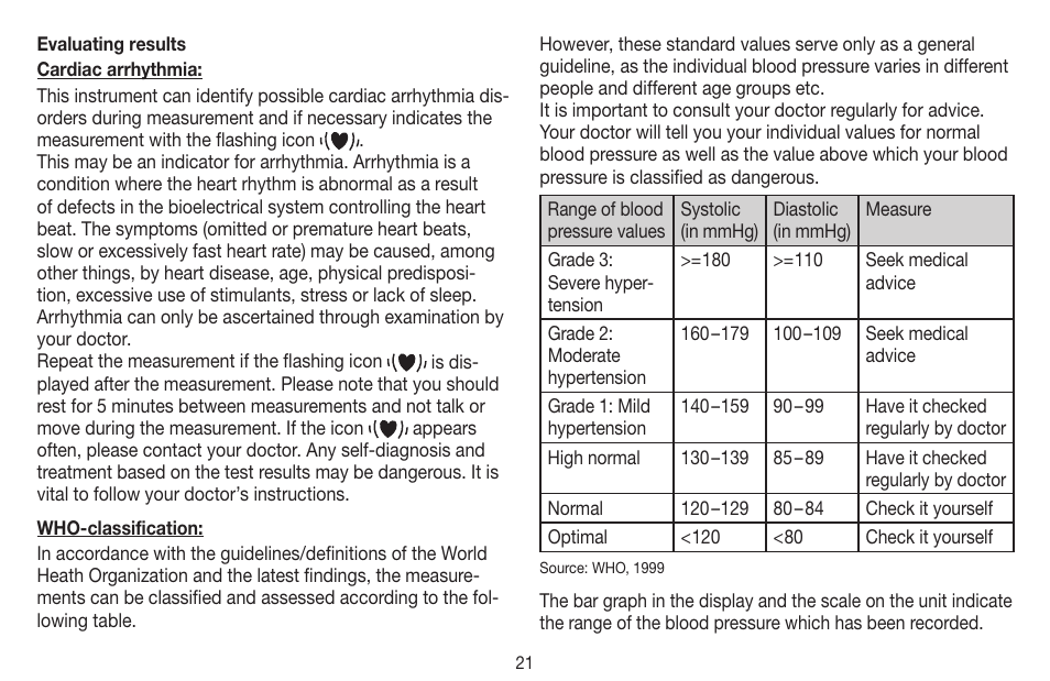 Beurer BM 44 User Manual | Page 21 / 100