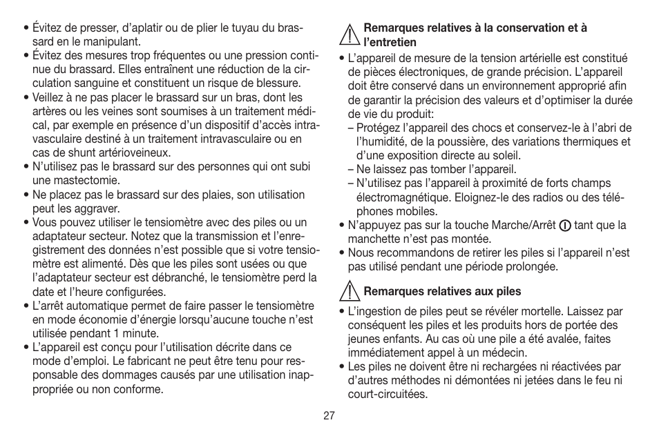 Beurer BM 44 User Manual | Page 27 / 100