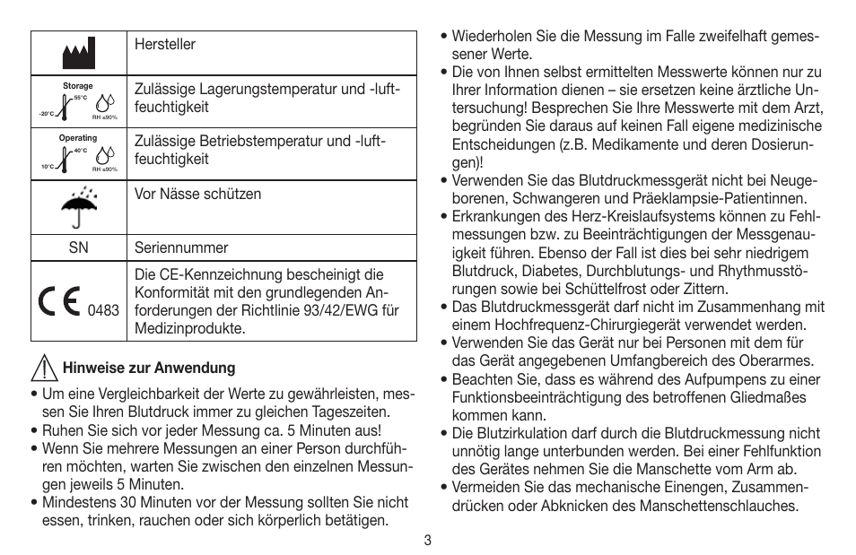 Beurer BM 44 User Manual | Page 3 / 100