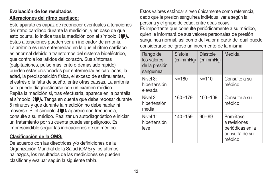 Beurer BM 44 User Manual | Page 43 / 100