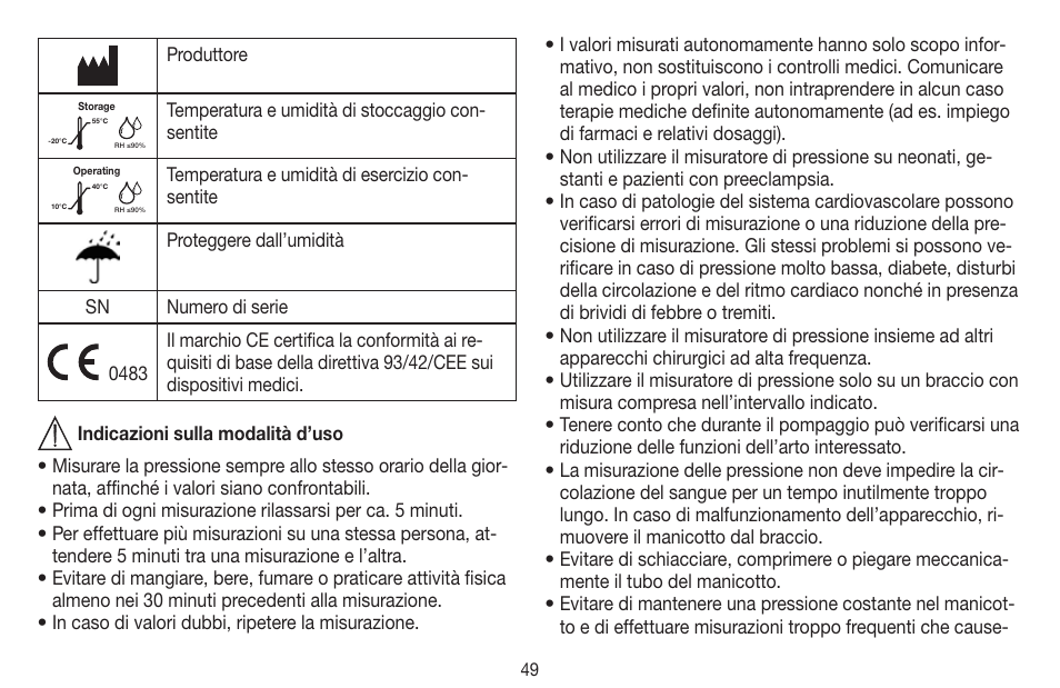 Beurer BM 44 User Manual | Page 49 / 100