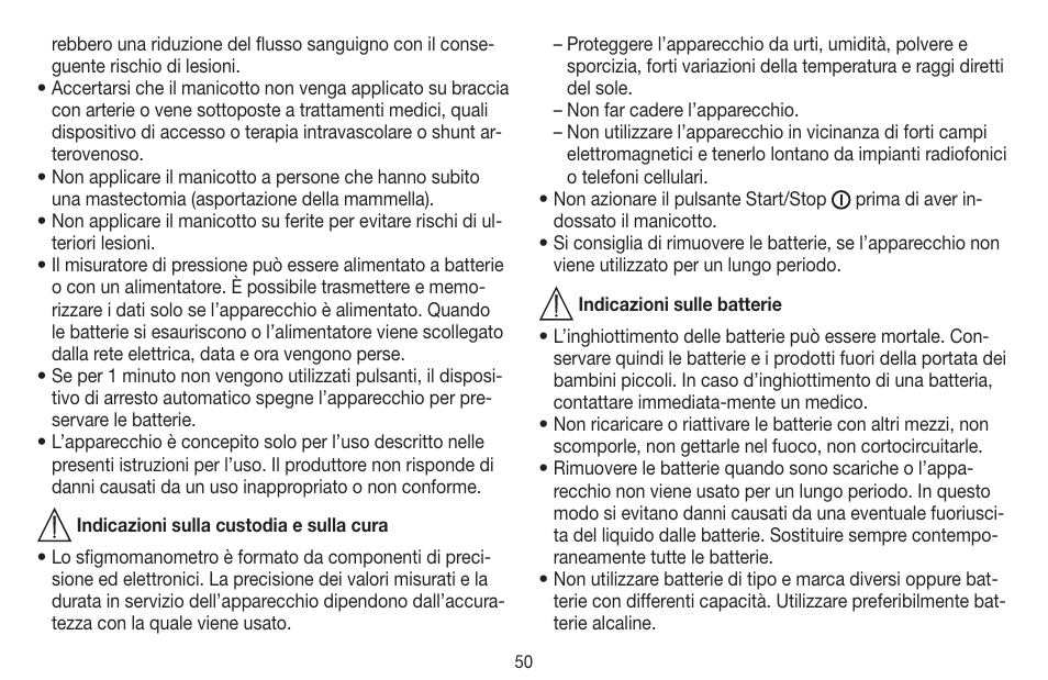 Beurer BM 44 User Manual | Page 50 / 100