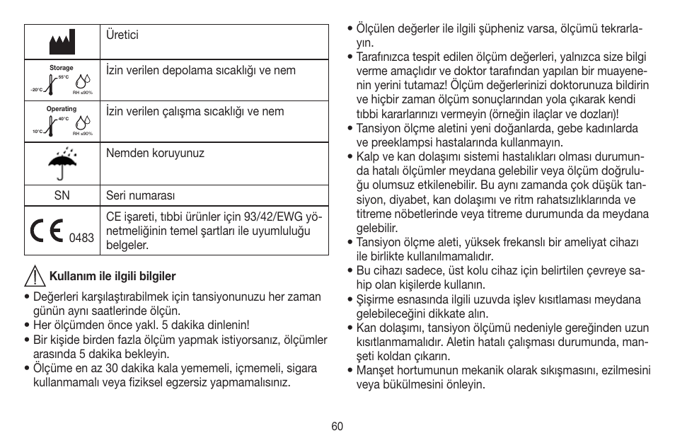 Beurer BM 44 User Manual | Page 60 / 100