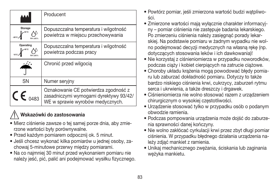 Beurer BM 44 User Manual | Page 83 / 100