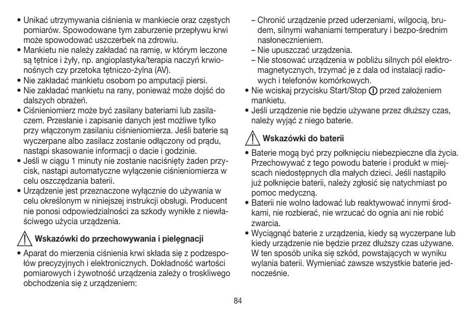 Beurer BM 44 User Manual | Page 84 / 100