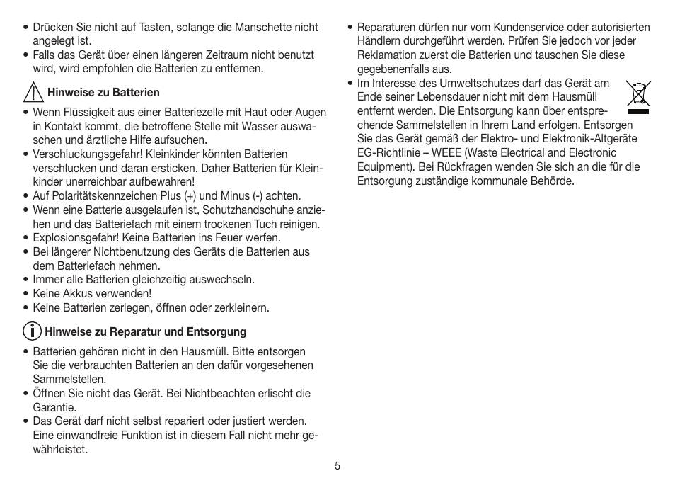 Beurer BM 45 User Manual | Page 5 / 108