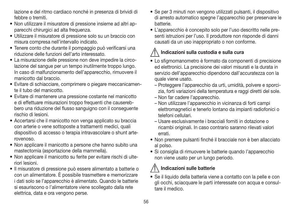 Beurer BM 45 User Manual | Page 56 / 108