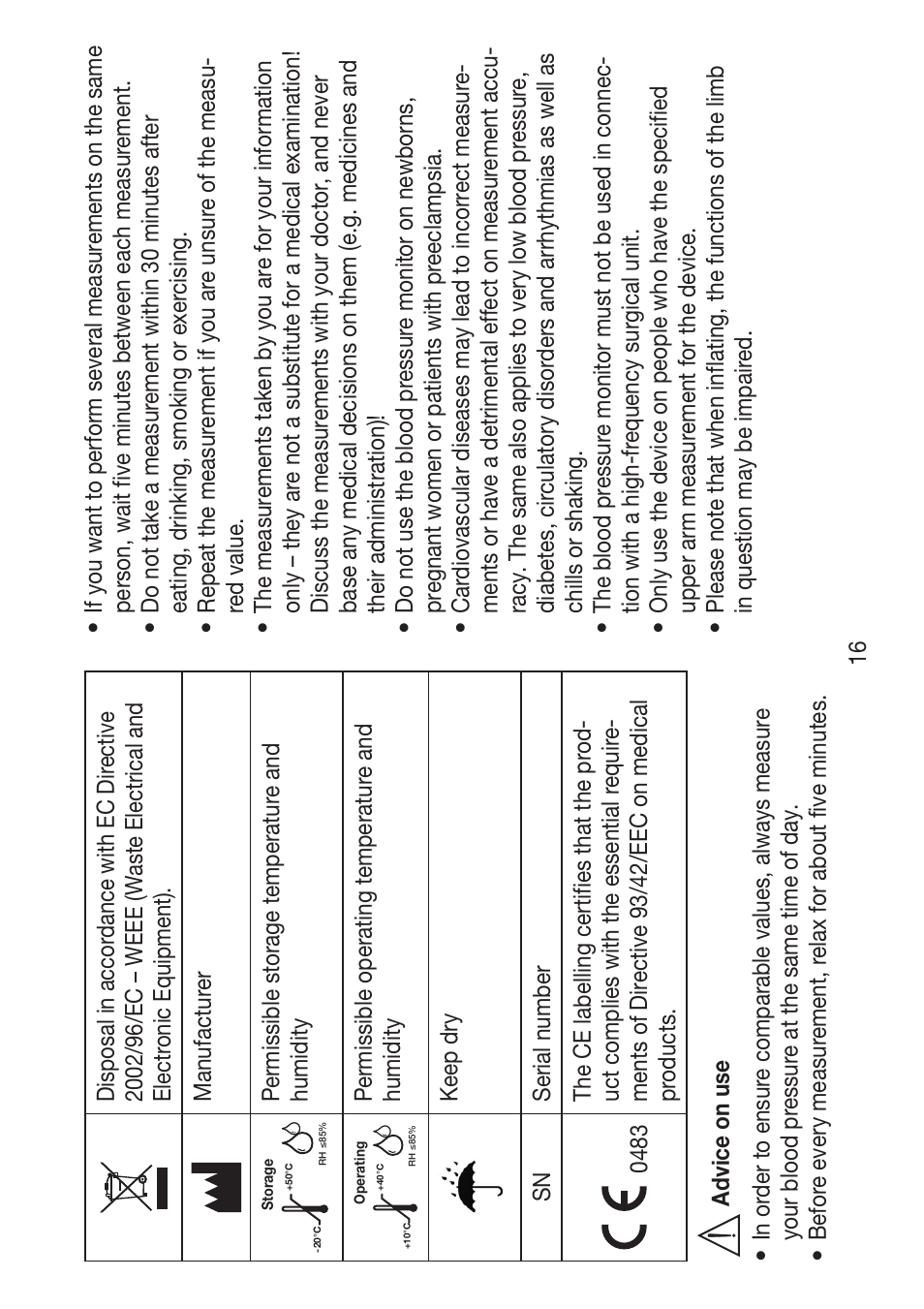 Beurer BM 47 User Manual | Page 16 / 104