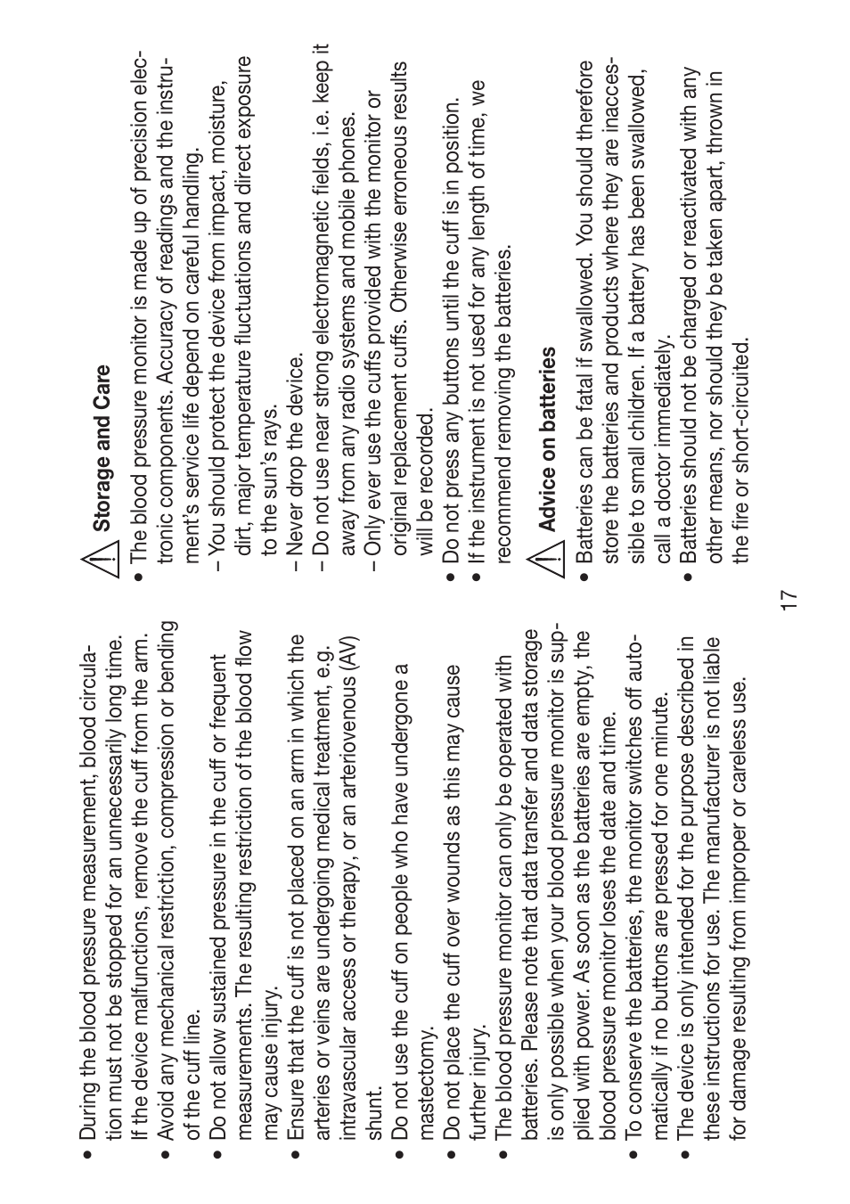 Beurer BM 47 User Manual | Page 17 / 104