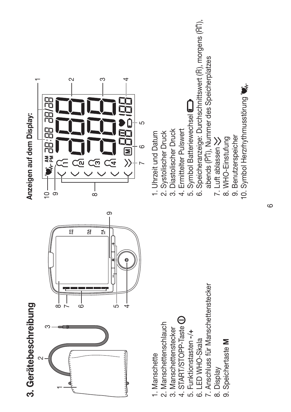 Ger ät ebeschr eibung | Beurer BM 47 User Manual | Page 6 / 104